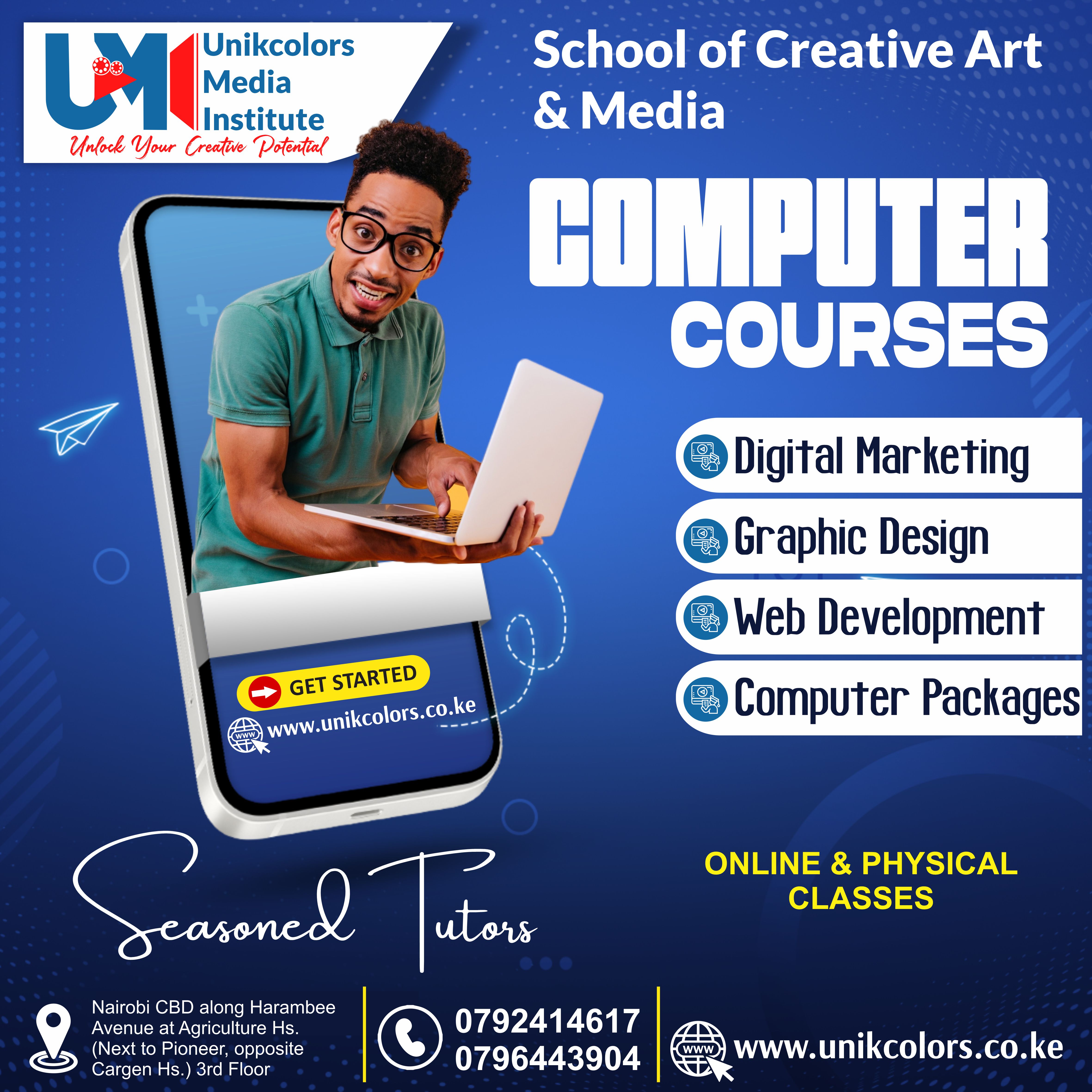 COMPUTER COURSES - DIGITAL MARKETING | GRAPHIC DESIGN | WEB DEVELOPMENT | COMPUTER PACKAGES